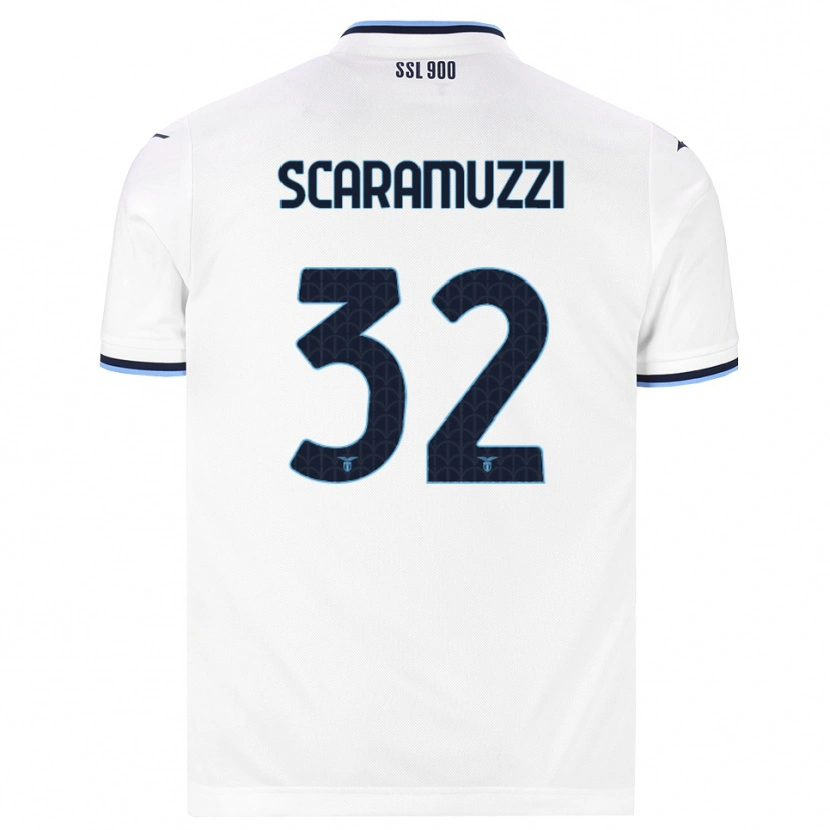 Danxen Niño Camiseta Chiara Scaramuzzi #32 Blanco Azul Marino 2ª Equipación 2026/27 La Camisa México