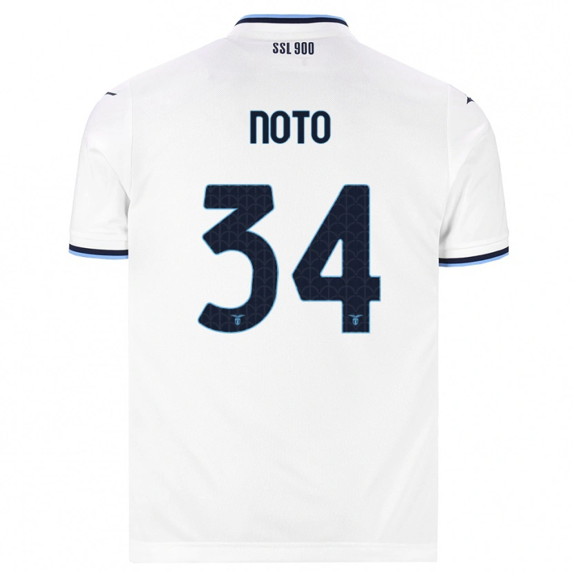 Danxen Niño Camiseta Pierpaolo Noto #34 Blanco Azul Marino 2ª Equipación 2026/27 La Camisa México
