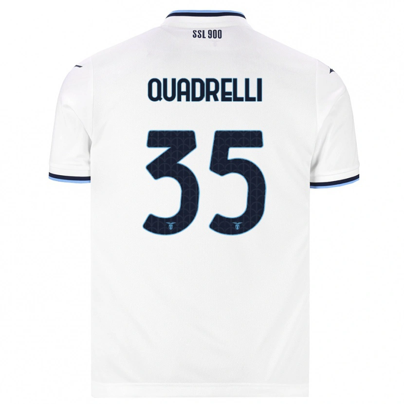 Danxen Niño Camiseta Leonardo Quadrelli #35 Blanco Azul Marino 2ª Equipación 2026/27 La Camisa México
