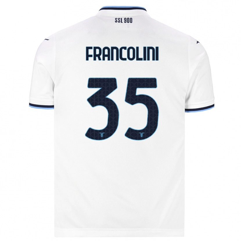 Danxen Niño Camiseta Alice Francolini #35 Blanco Azul Marino 2ª Equipación 2026/27 La Camisa México