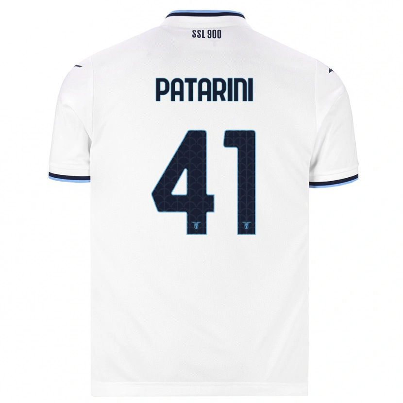 Danxen Niño Camiseta Riccardo Patarini #41 Blanco Azul Marino 2ª Equipación 2026/27 La Camisa México