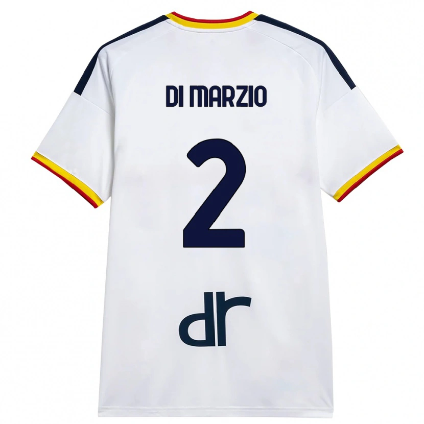 Danxen Niño Camiseta Flavio Di Marzio #2 Blanco Amarillo Rojo 2ª Equipación 2026/27 La Camisa México