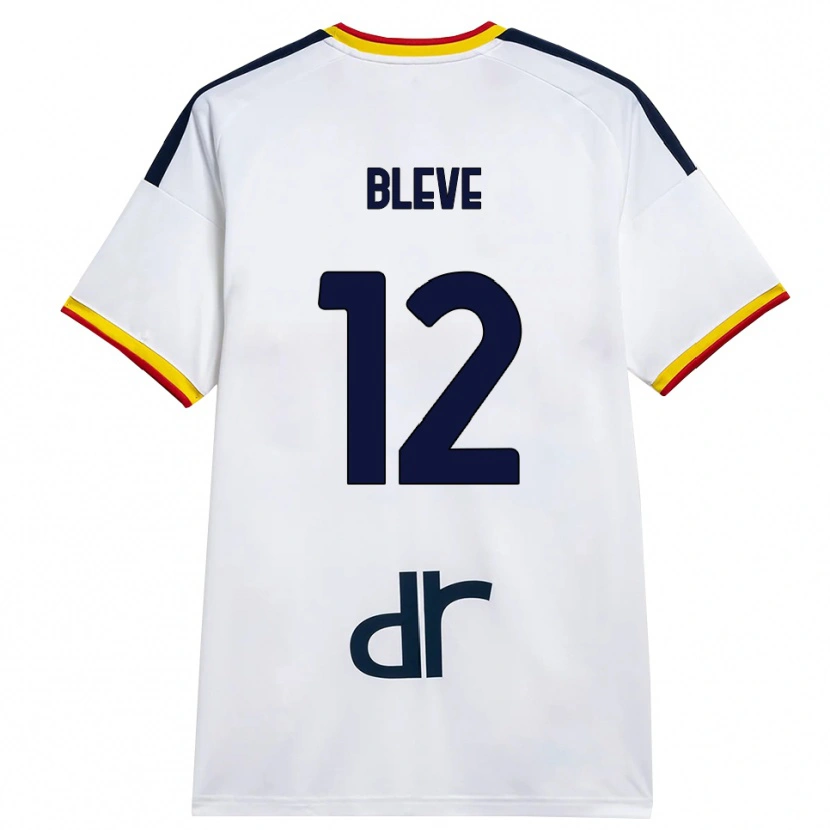 Danxen Niño Camiseta Daniele Bleve #12 Blanco Amarillo Rojo 2ª Equipación 2026/27 La Camisa México