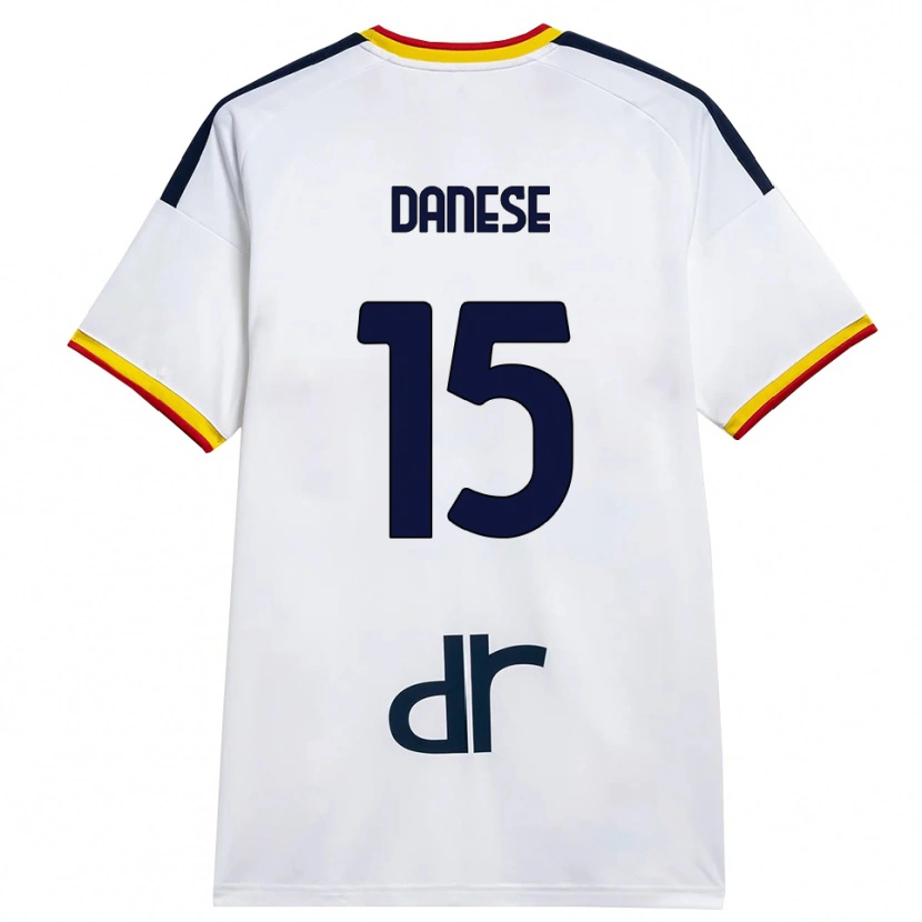 Danxen Niño Camiseta Tommaso Danese #15 Blanco Amarillo Rojo 2ª Equipación 2026/27 La Camisa México