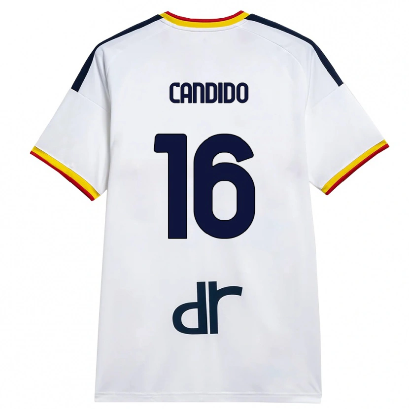 Danxen Niño Camiseta Filippo Candido #16 Blanco Amarillo Rojo 2ª Equipación 2026/27 La Camisa México