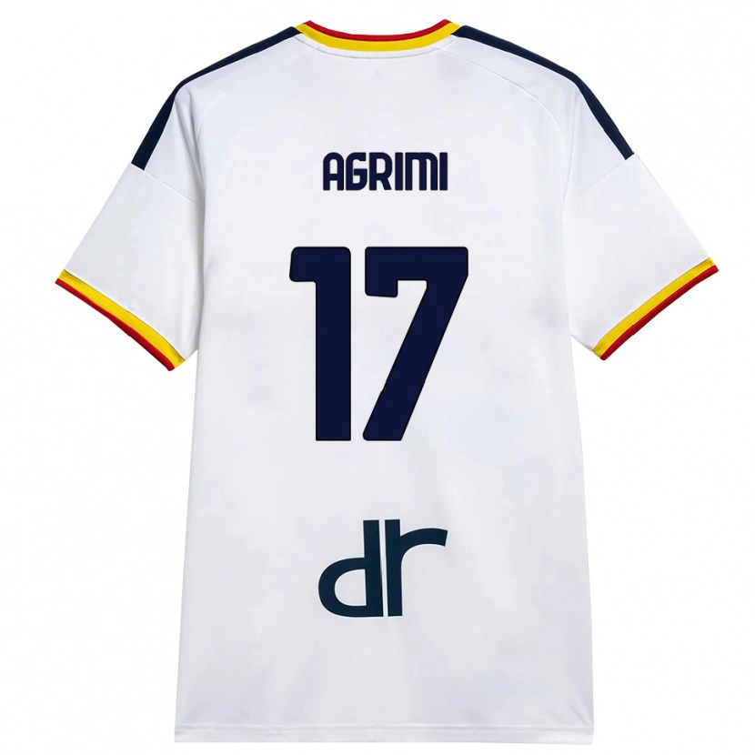 Danxen Niño Camiseta Matteo Agrimi #17 Blanco Amarillo Rojo 2ª Equipación 2026/27 La Camisa México