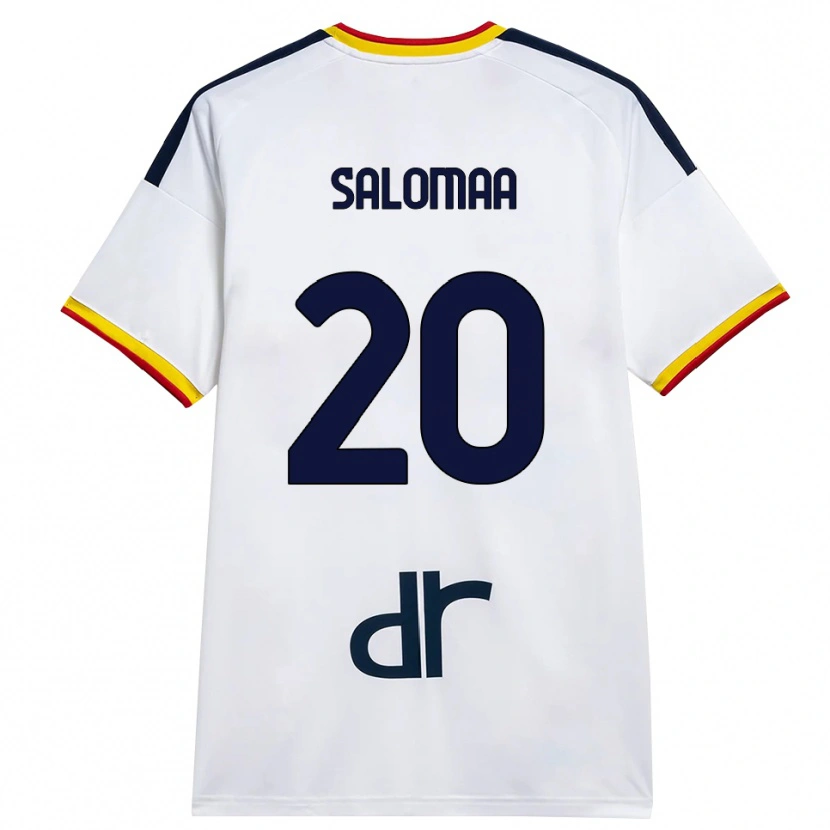 Danxen Niño Camiseta Henri Salomaa #20 Blanco Amarillo Rojo 2ª Equipación 2026/27 La Camisa México
