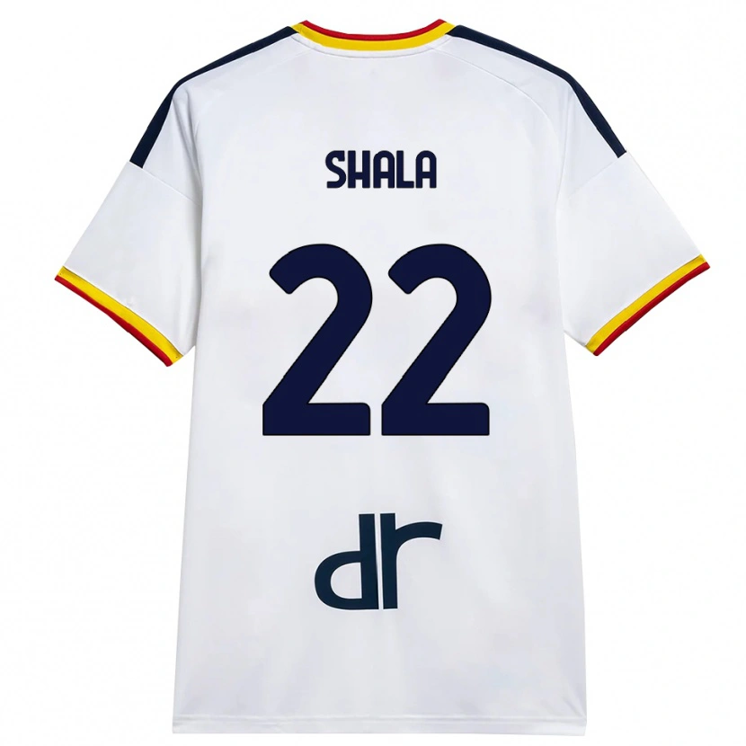 Danxen Niño Camiseta Erlis Shala #22 Blanco Amarillo Rojo 2ª Equipación 2026/27 La Camisa México