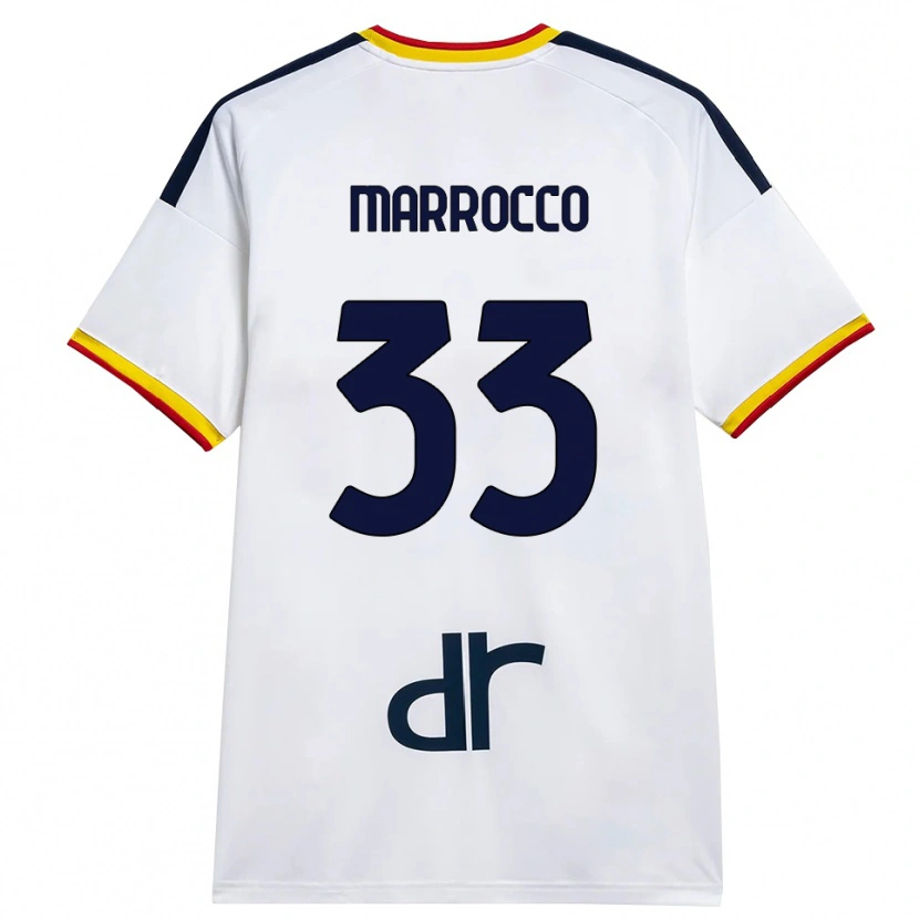 Danxen Niño Camiseta Iacopo Marrocco #33 Blanco Amarillo Rojo 2ª Equipación 2026/27 La Camisa México