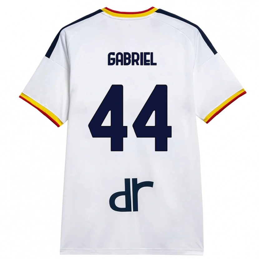 Danxen Niño Camiseta Tiago Gabriel #44 Blanco Amarillo Rojo 2ª Equipación 2026/27 La Camisa México