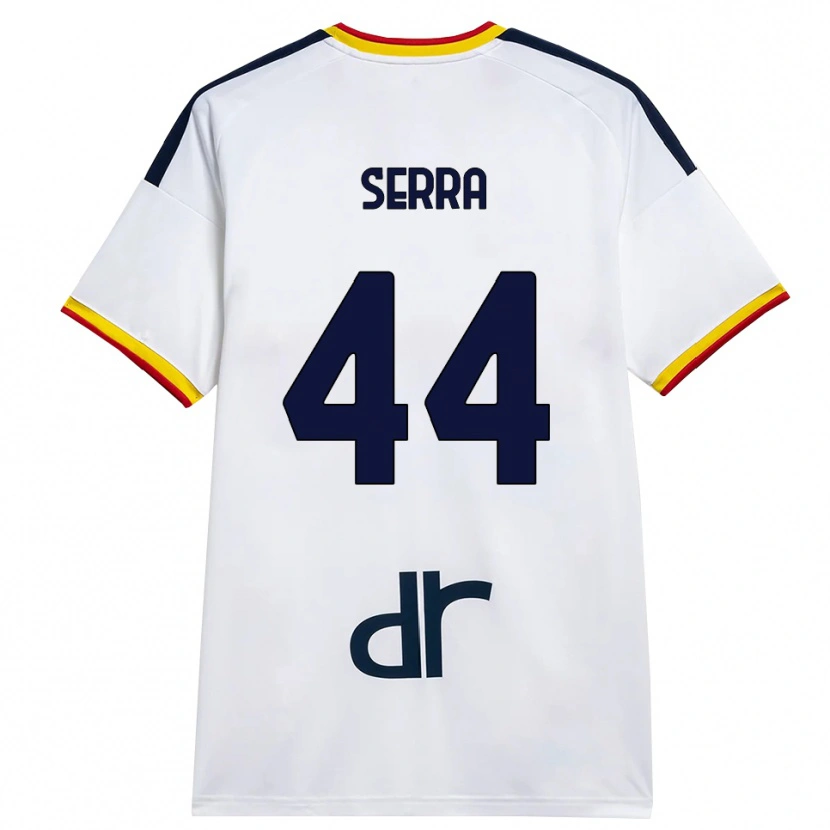 Danxen Niño Camiseta Francesco Serra #44 Blanco Amarillo Rojo 2ª Equipación 2026/27 La Camisa México