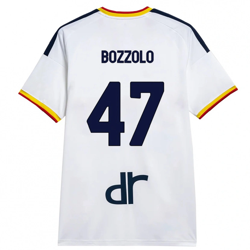 Danxen Niño Camiseta Alessandro Bozzolo #47 Blanco Amarillo Rojo 2ª Equipación 2026/27 La Camisa México