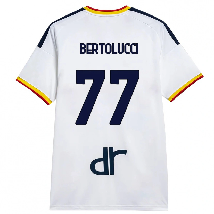 Danxen Niño Camiseta Sandro Bertolucci #77 Blanco Amarillo Rojo 2ª Equipación 2026/27 La Camisa México