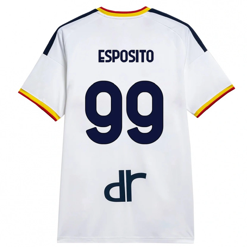 Danxen Niño Camiseta Pasquale Esposito #99 Blanco Amarillo Rojo 2ª Equipación 2026/27 La Camisa México