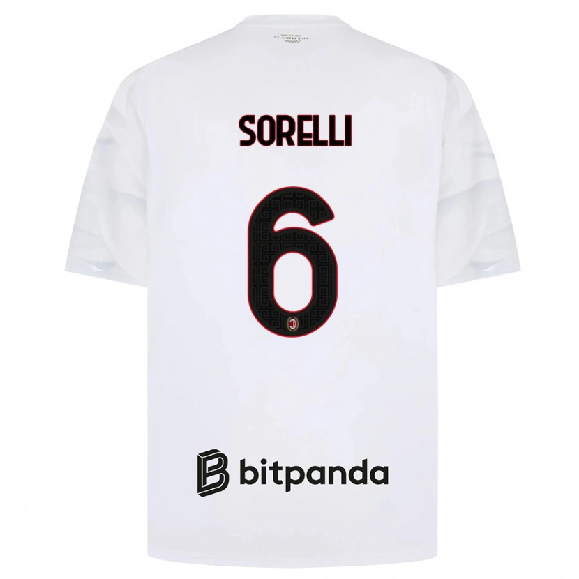 Danxen Niño Camiseta Nadine Sorelli #6 Blanco Rojo Negro 2ª Equipación 2026/27 La Camisa México