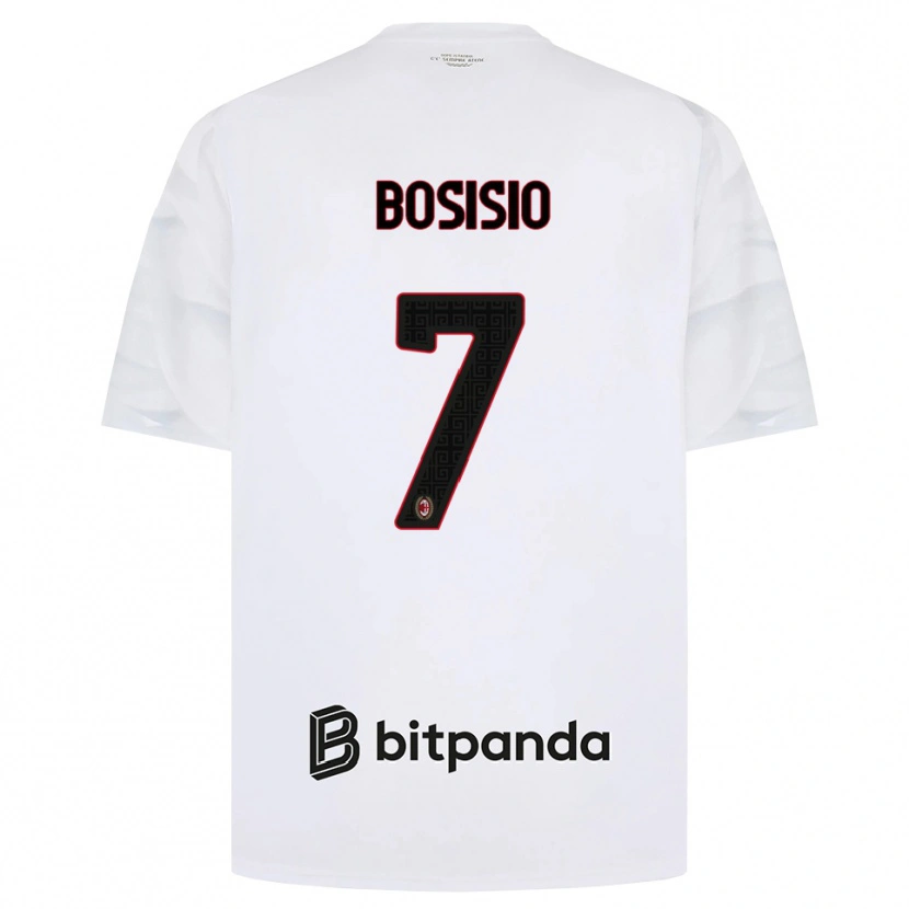 Danxen Niño Camiseta Josue Bosisio #7 Blanco Rojo Negro 2ª Equipación 2026/27 La Camisa México