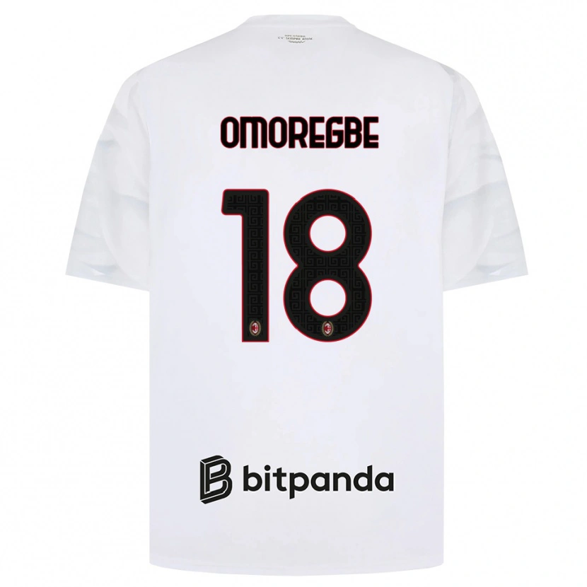 Danxen Niño Camiseta Bob Murphy Omoregbe #18 Blanco Rojo Negro 2ª Equipación 2026/27 La Camisa México
