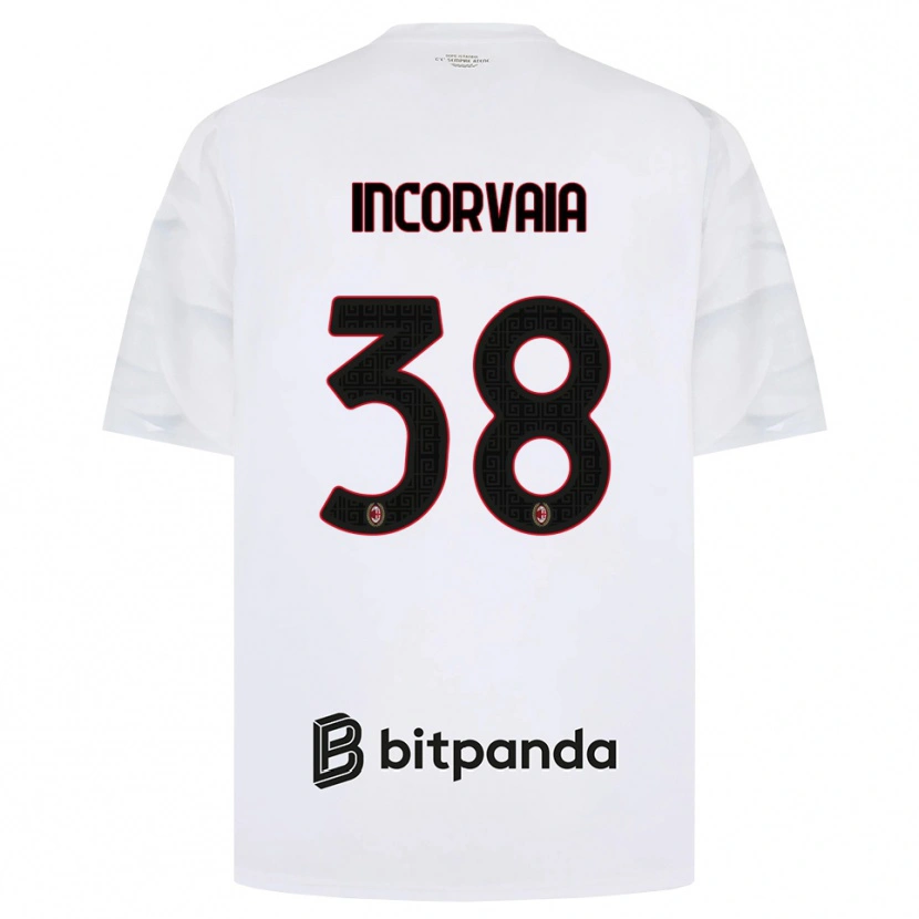 Danxen Niño Camiseta Giovanni Incorvaia #38 Blanco Rojo Negro 2ª Equipación 2026/27 La Camisa México