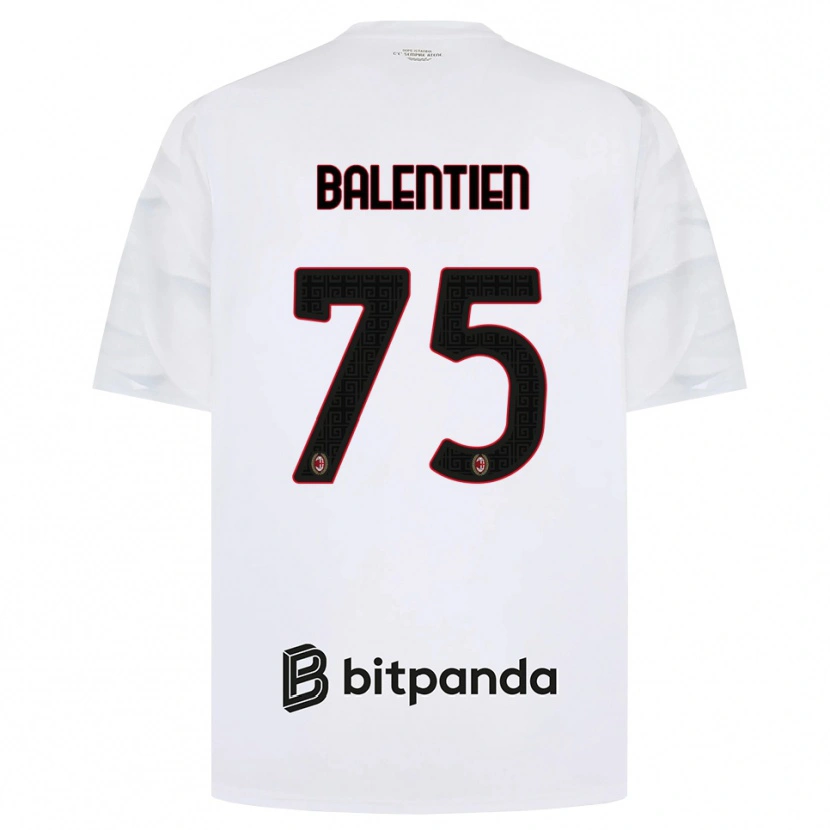 Danxen Niño Camiseta Cheveyo Balentien #75 Blanco Rojo Negro 2ª Equipación 2026/27 La Camisa México