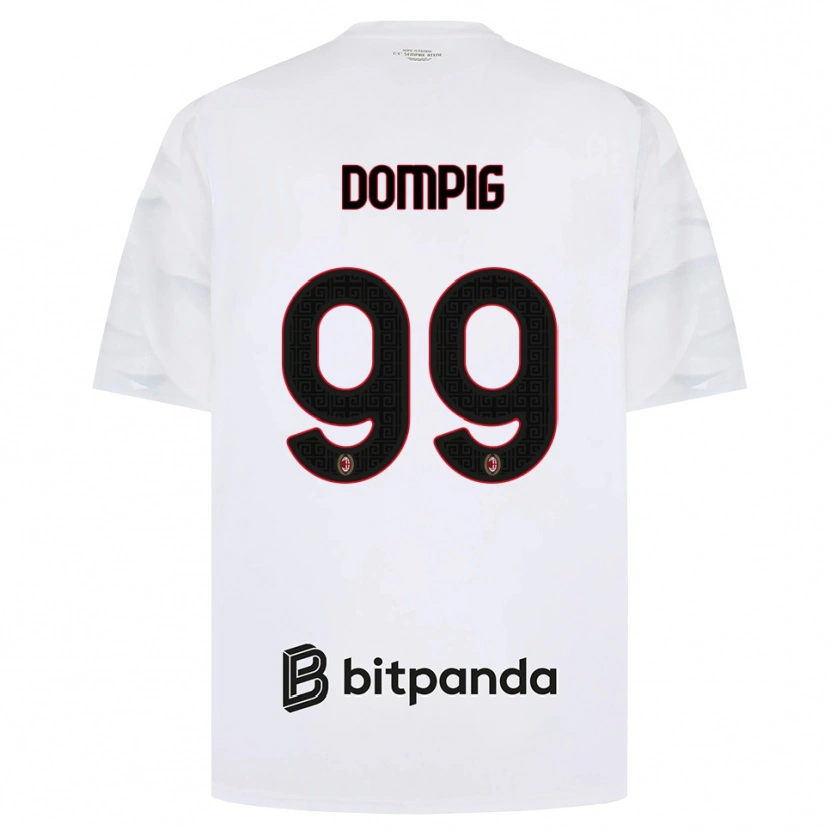 Danxen Niño Camiseta Chanté Dompig #99 Blanco Rojo Negro 2ª Equipación 2026/27 La Camisa México