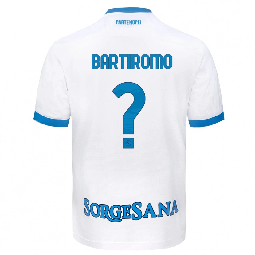 Danxen Niño Camiseta Niccolo Bartiromo #0 Blanco Azul Cielo 2ª Equipación 2026/27 La Camisa México