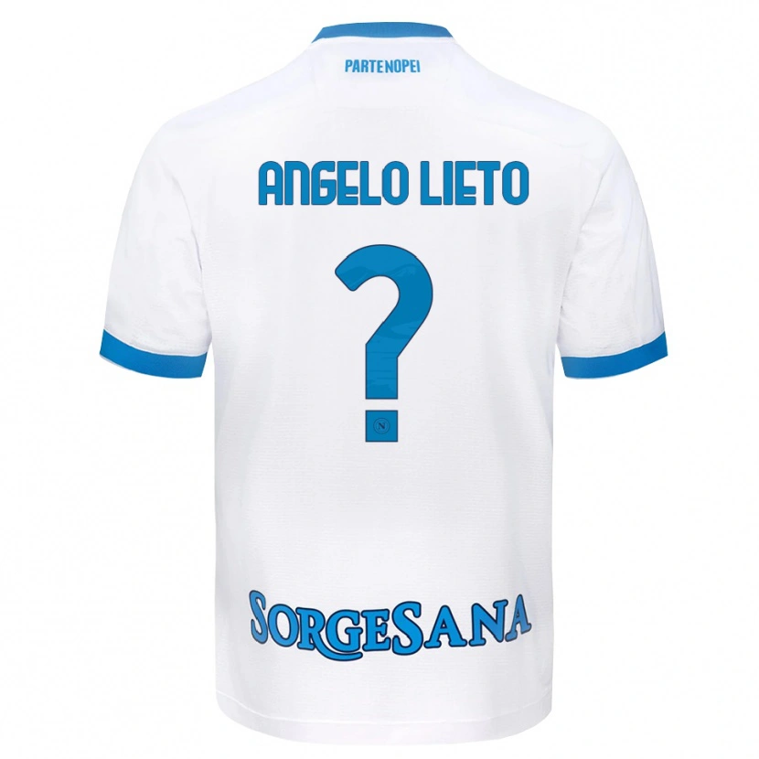 Danxen Niño Camiseta Angelo Lieto #0 Blanco Azul Cielo 2ª Equipación 2026/27 La Camisa México