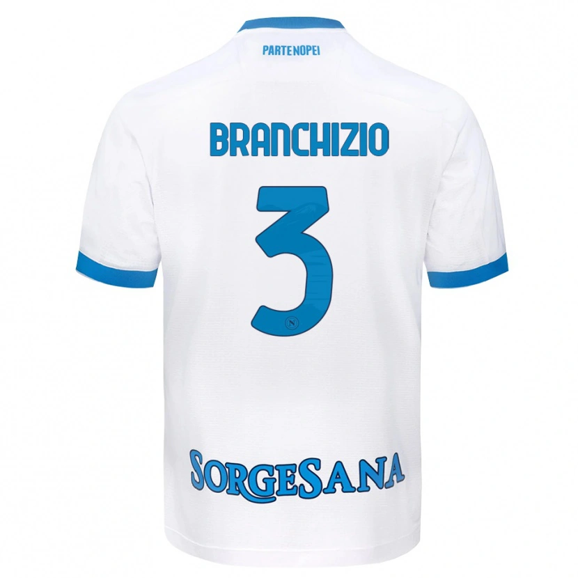 Danxen Niño Camiseta Agostino Branchizio #3 Blanco Azul Cielo 2ª Equipación 2026/27 La Camisa México