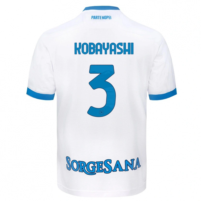 Danxen Niño Camiseta Miharu Kobayashi #3 Blanco Azul Cielo 2ª Equipación 2026/27 La Camisa México