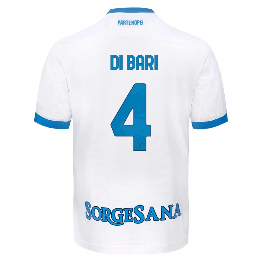 Danxen Niño Camiseta Martina Di Bari #4 Blanco Azul Cielo 2ª Equipación 2026/27 La Camisa México