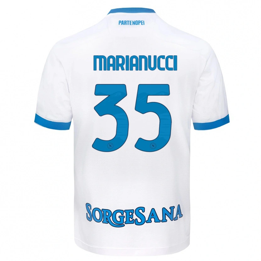Danxen Niño Camiseta Luca Marianucci #35 Blanco Azul Cielo 2ª Equipación 2026/27 La Camisa México