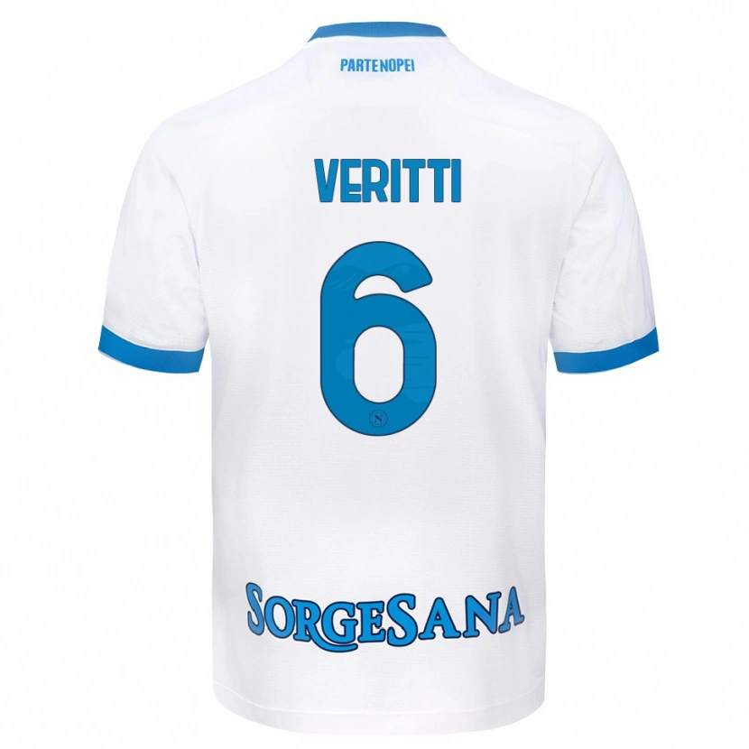Danxen Niño Camiseta Federica Veritti #6 Blanco Azul Cielo 2ª Equipación 2026/27 La Camisa México