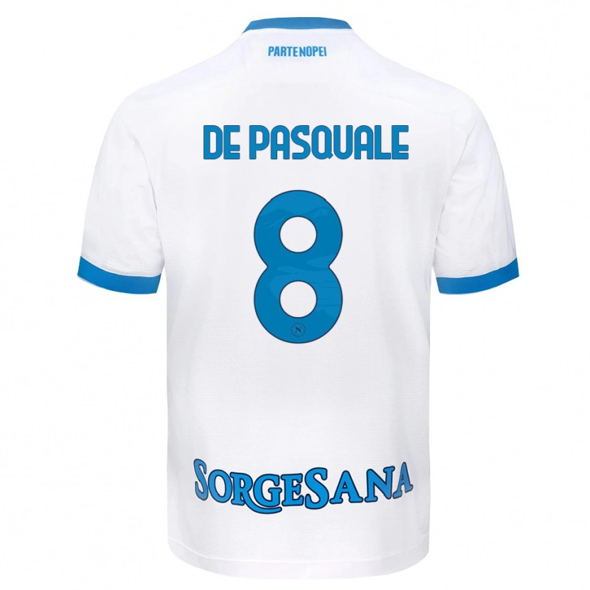 Danxen Niño Camiseta Dylan De Pasquale #8 Blanco Azul Cielo 2ª Equipación 2026/27 La Camisa México