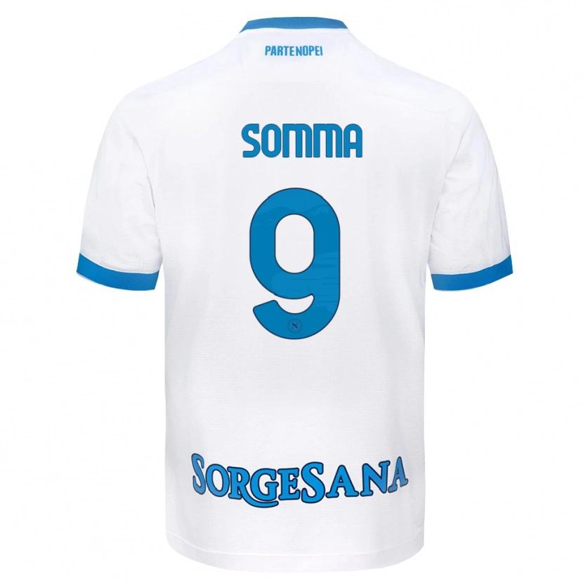 Danxen Niño Camiseta Stanislao Somma #9 Blanco Azul Cielo 2ª Equipación 2026/27 La Camisa México