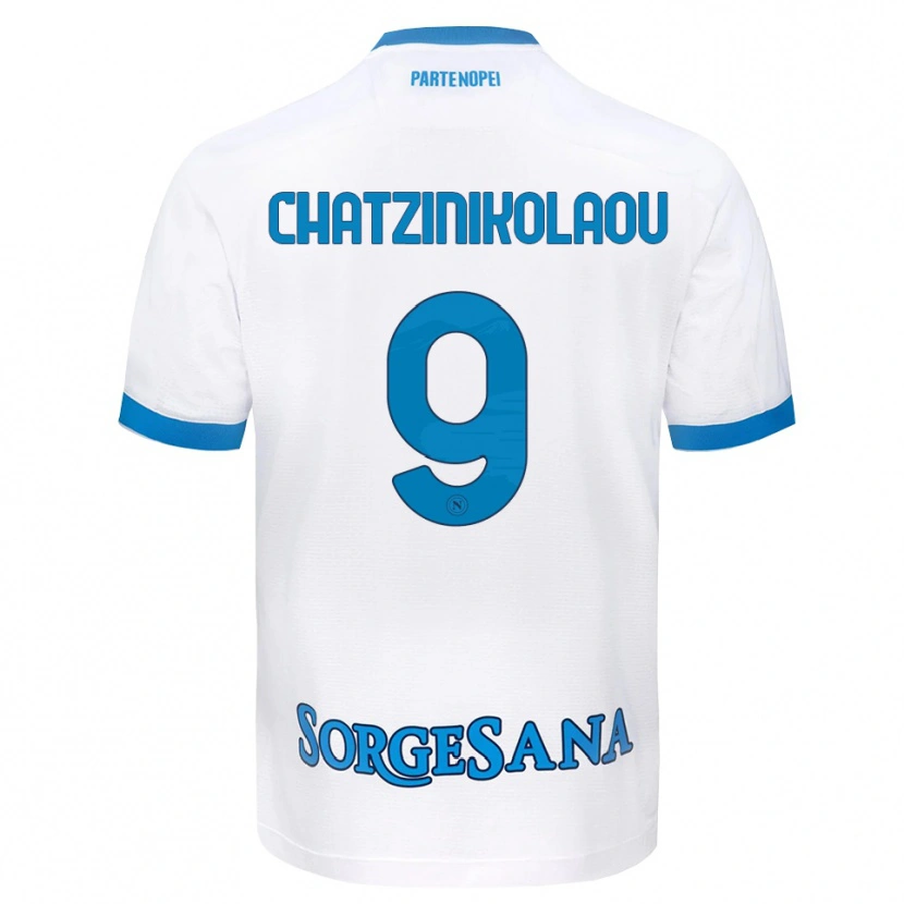 Danxen Niño Camiseta Despoina Chatzinikolaou #9 Blanco Azul Cielo 2ª Equipación 2026/27 La Camisa México