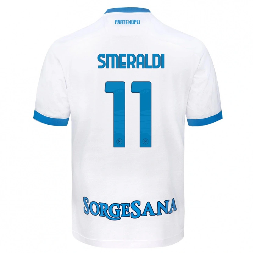 Danxen Niño Camiseta Andrea Smeraldi #11 Blanco Azul Cielo 2ª Equipación 2026/27 La Camisa México