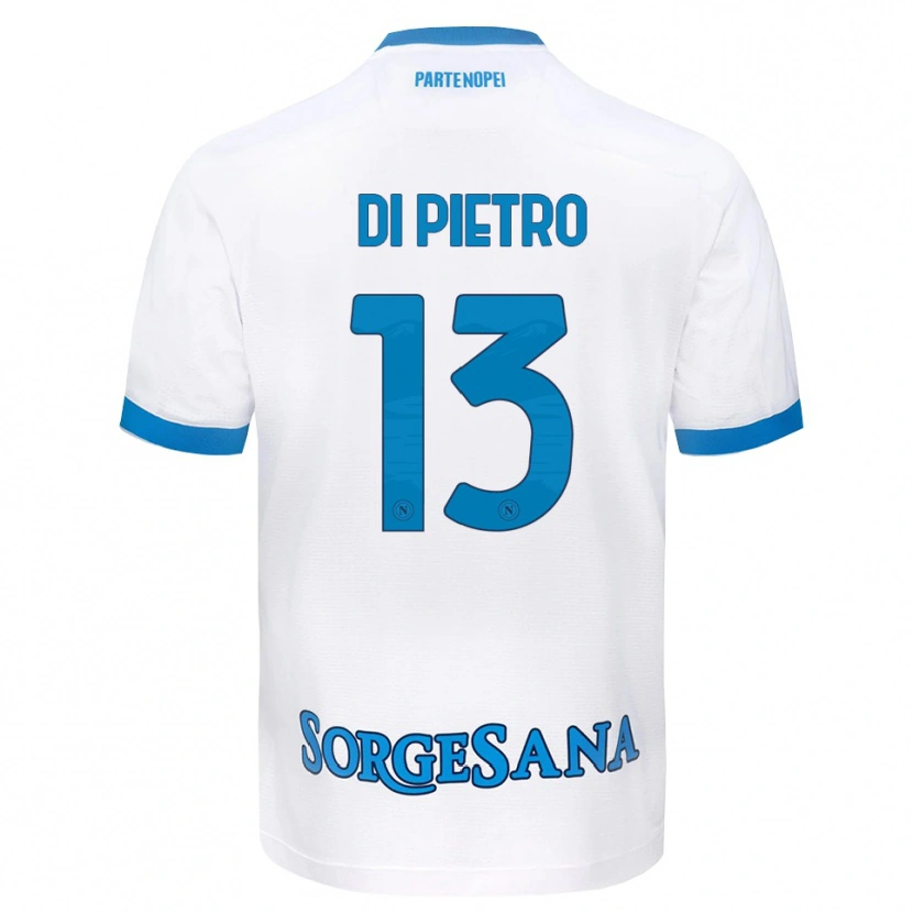 Danxen Niño Camiseta Ciro Di Pietro #13 Blanco Azul Cielo 2ª Equipación 2026/27 La Camisa México