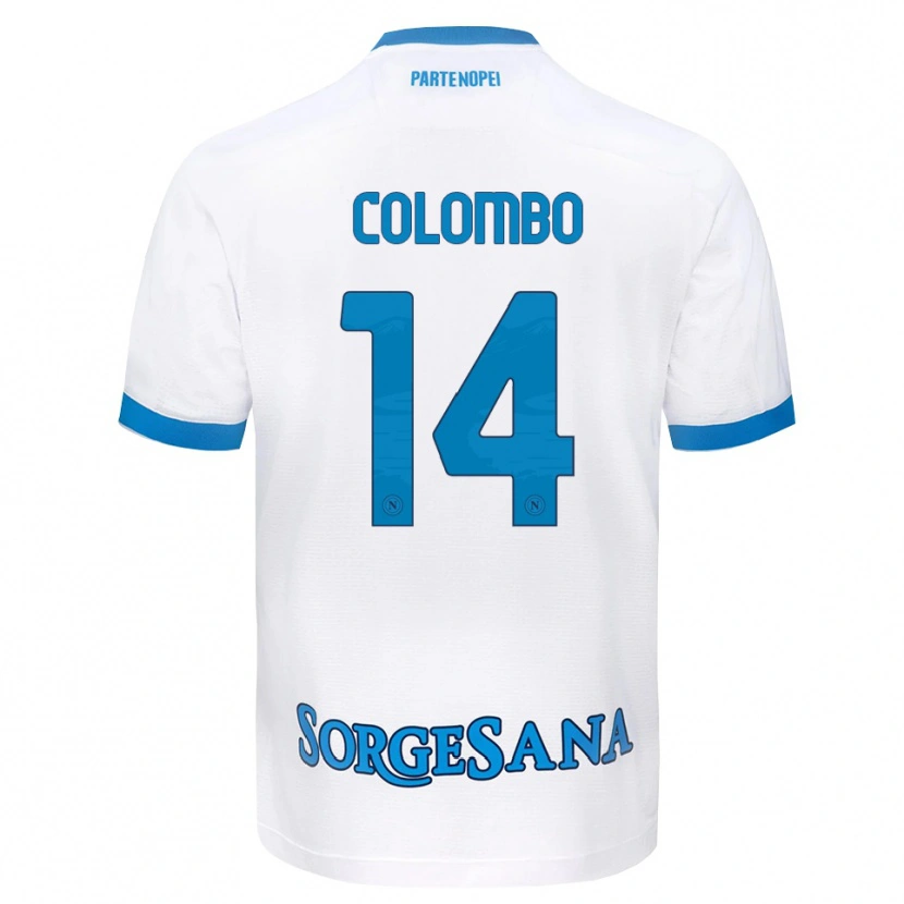 Danxen Niño Camiseta Sofia Colombo #14 Blanco Azul Cielo 2ª Equipación 2026/27 La Camisa México