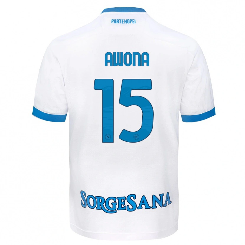 Danxen Niño Camiseta Aurelle Awona #15 Blanco Azul Cielo 2ª Equipación 2026/27 La Camisa México