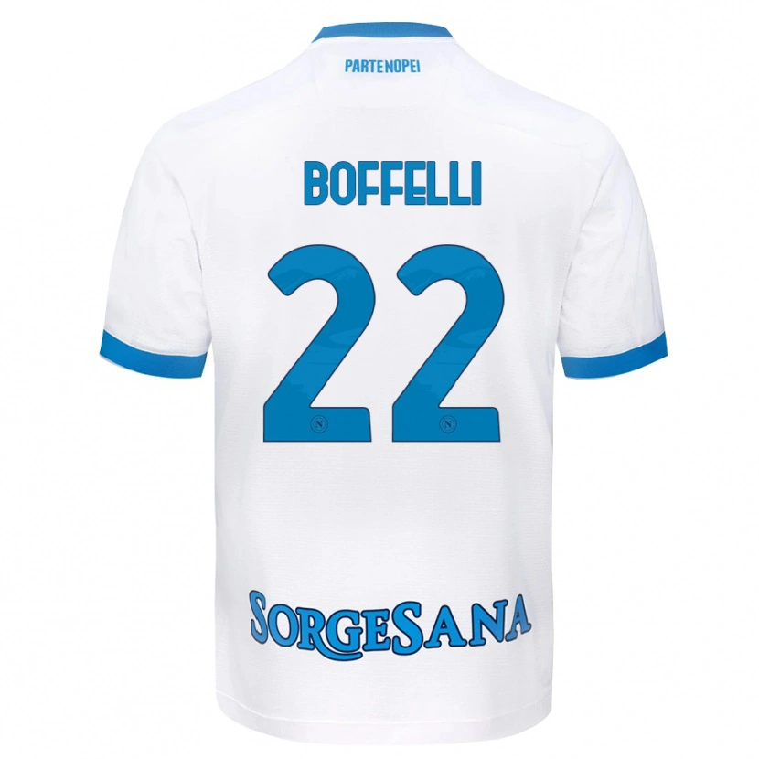 Danxen Niño Camiseta Valerio Boffelli #22 Blanco Azul Cielo 2ª Equipación 2026/27 La Camisa México