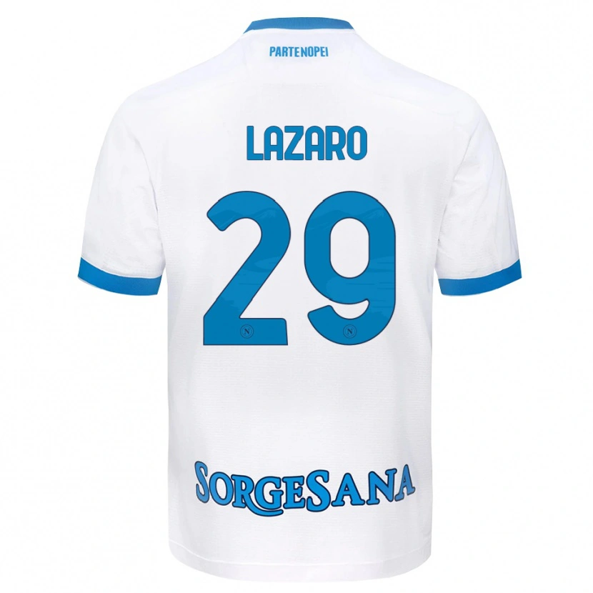 Danxen Niño Camiseta Paloma Lázaro #29 Blanco Azul Cielo 2ª Equipación 2026/27 La Camisa México