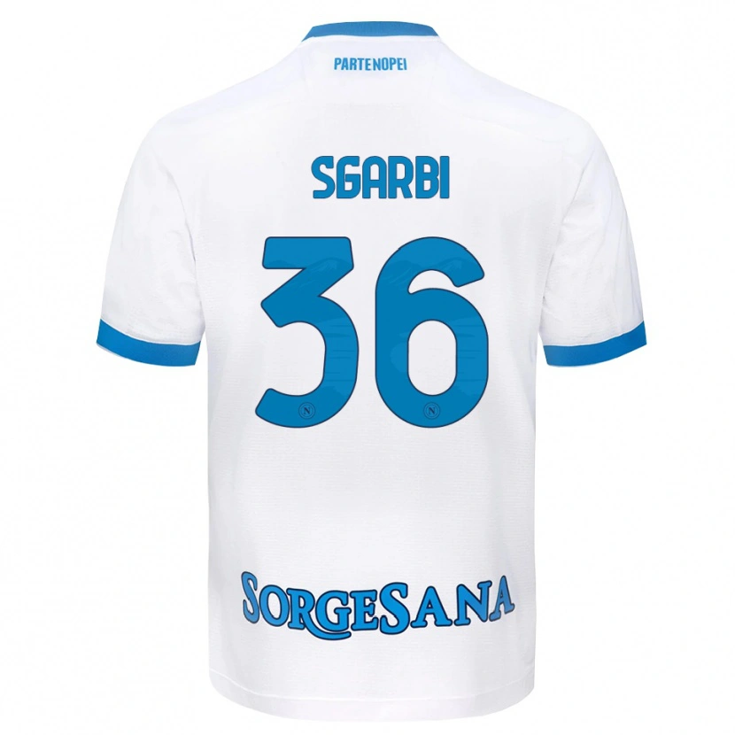 Danxen Niño Camiseta Lorenzo Sgarbi #36 Blanco Azul Cielo 2ª Equipación 2026/27 La Camisa México