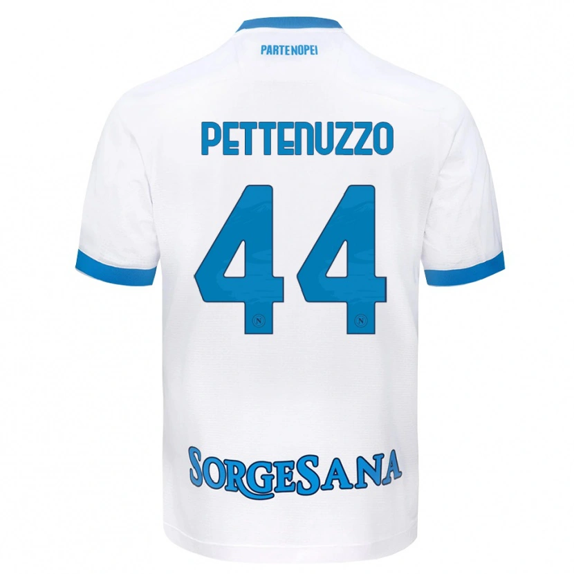 Danxen Niño Camiseta Tecla Pettenuzzo #44 Blanco Azul Cielo 2ª Equipación 2026/27 La Camisa México