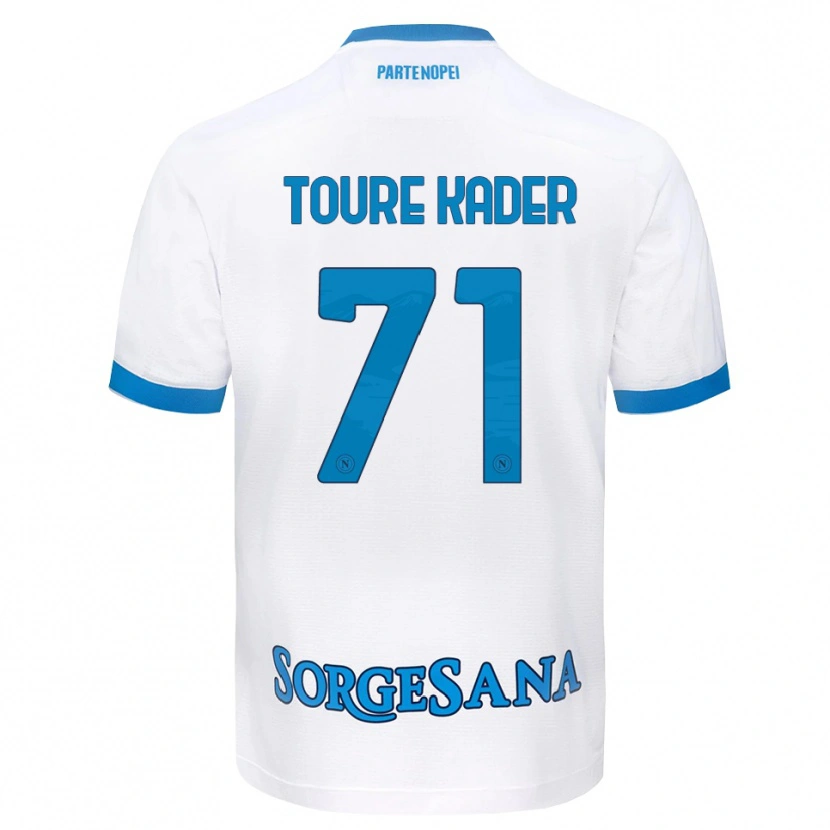 Danxen Niño Camiseta Aziz Toure Kader #71 Blanco Azul Cielo 2ª Equipación 2026/27 La Camisa México