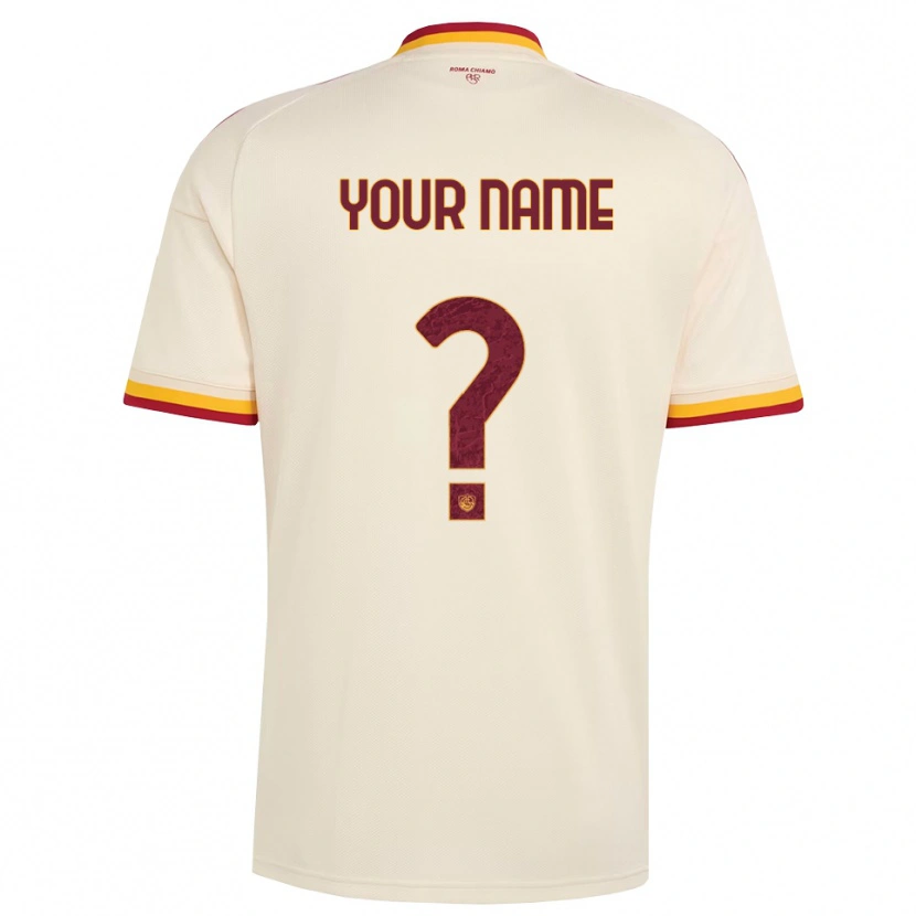 Danxen Niño Camiseta Su Nombre #0 Champán Rojo Amarillo 2ª Equipación 2026/27 La Camisa México