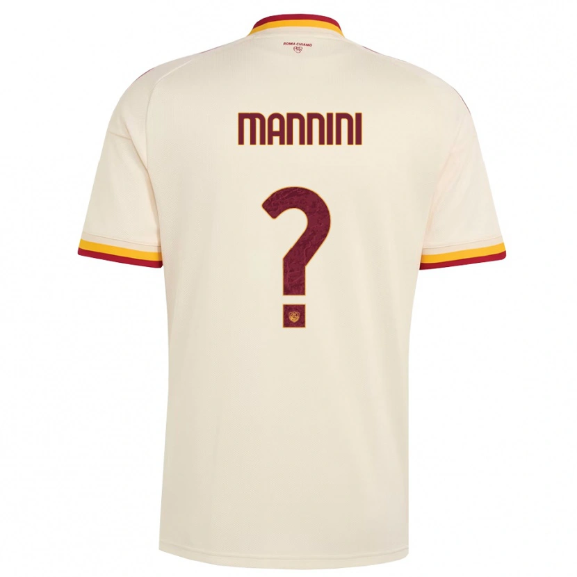 Danxen Niño Camiseta Mattia Mannini #0 Champán Rojo Amarillo 2ª Equipación 2026/27 La Camisa México