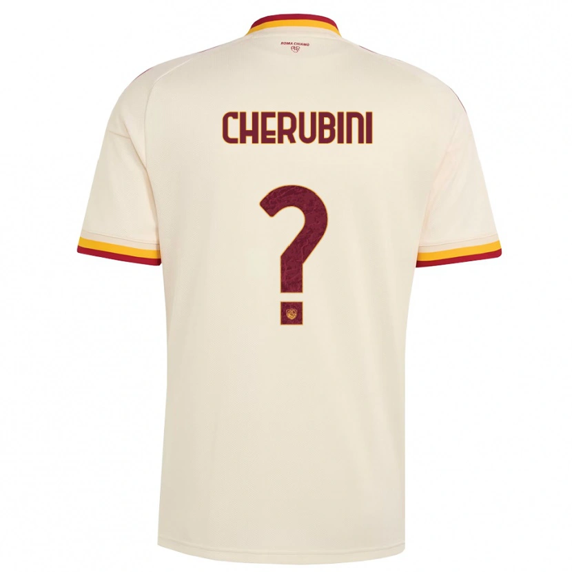 Danxen Niño Camiseta Luigi Cherubini #0 Champán Rojo Amarillo 2ª Equipación 2026/27 La Camisa México