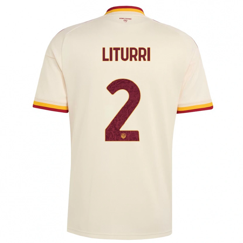 Danxen Niño Camiseta Nicola Liturri #2 Champán Rojo Amarillo 2ª Equipación 2026/27 La Camisa México