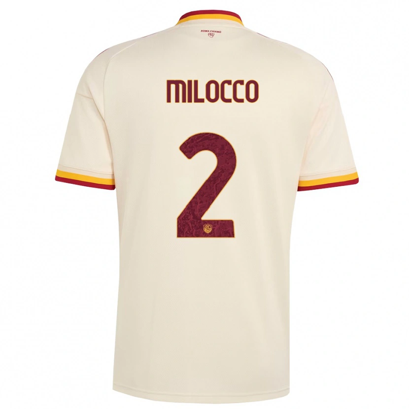 Danxen Niño Camiseta Matias Milocco #2 Champán Rojo Amarillo 2ª Equipación 2026/27 La Camisa México