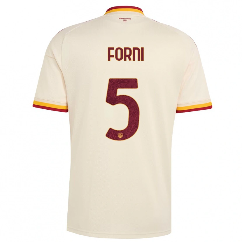Danxen Niño Camiseta Matteo Forni #5 Champán Rojo Amarillo 2ª Equipación 2026/27 La Camisa México