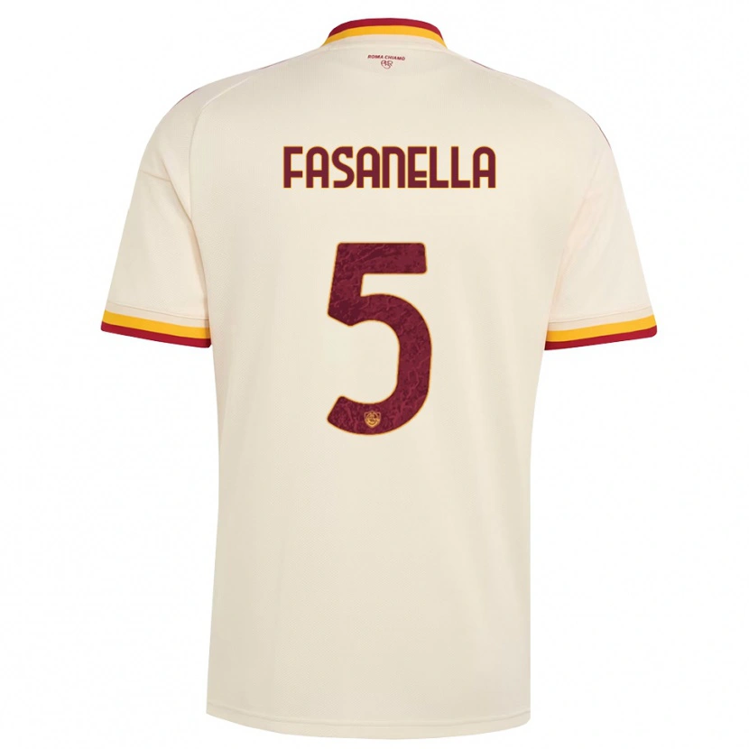 Danxen Niño Camiseta Rafael Fasanella #5 Champán Rojo Amarillo 2ª Equipación 2026/27 La Camisa México